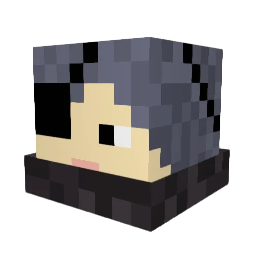Bamboobamboo100 Minecraft avatar head, 3D render