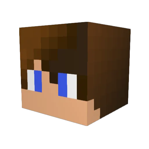 Bamboodriver Minecraft avatar head, 3D render