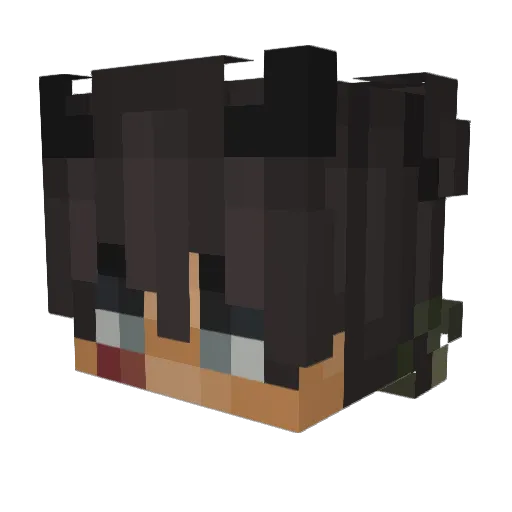 Bambuk_Kind Minecraft avatar head, 3D render