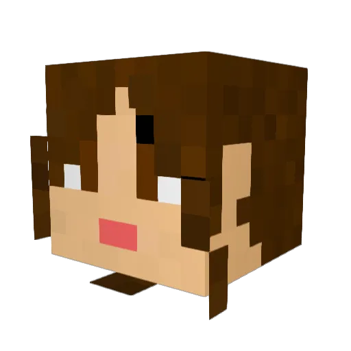 Bambus001 Minecraft avatar head, 3D render