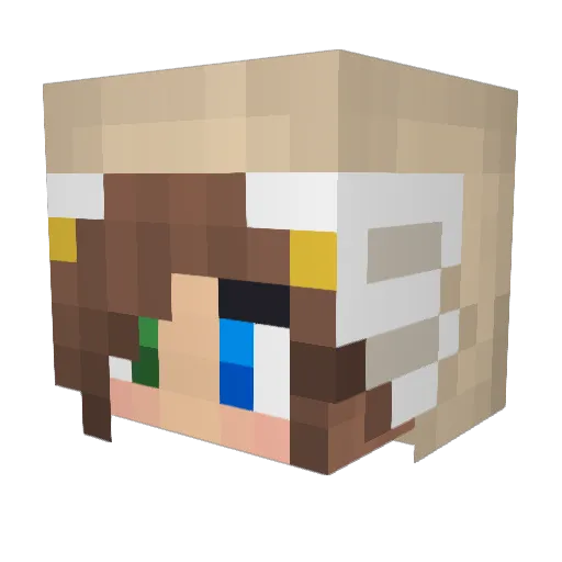 BambusBauer_GHG Minecraft avatar head, 3D render