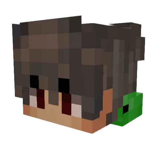 Bambus_M Minecraft avatar head, 3D render