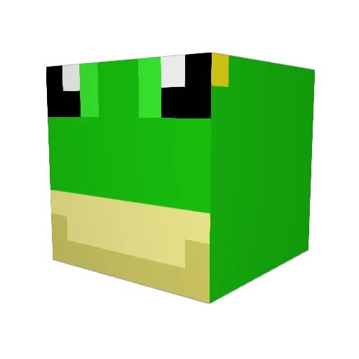 Bamford09 Minecraft avatar head, 3D render