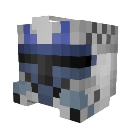 BamiBrawler Minecraft avatar head, 3D render