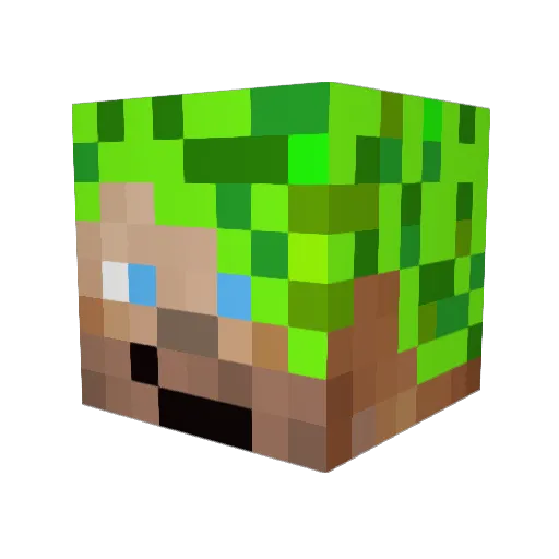 Bamihapjes Minecraft avatar head, 3D render