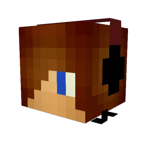 BammBammz Minecraft avatar head, 3D render