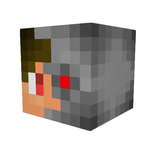 BammaB0y Minecraft avatar head, 3D render