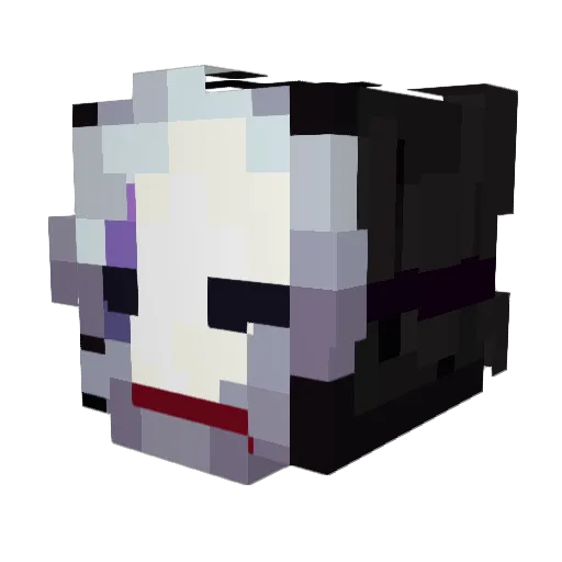 Bammey Minecraft avatar head, 3D render