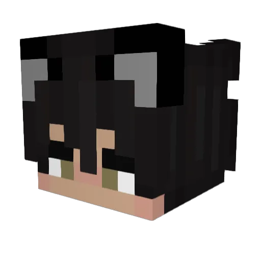 Bamthis Minecraft avatar head, 3D render