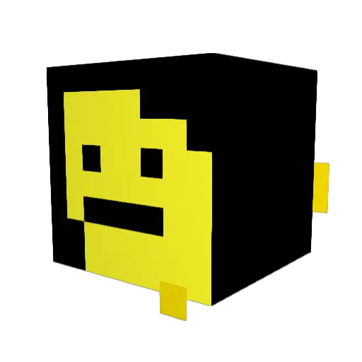 Ban4anMan Minecraft avatar head, 3D render