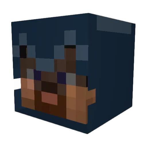 BanBen Minecraft avatar head, 3D render