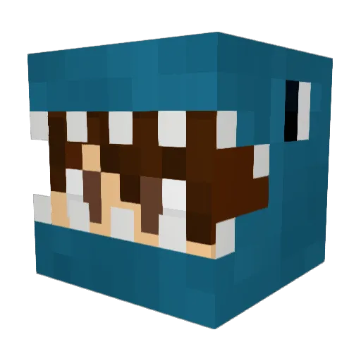 BanBiMat Minecraft avatar head, 3D render