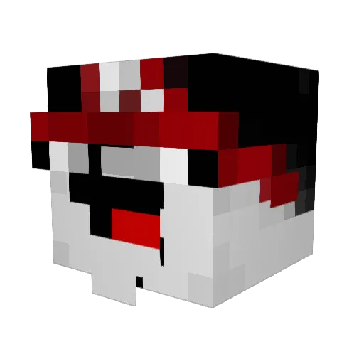 BanHammerTBR Minecraft avatar head, 3D render