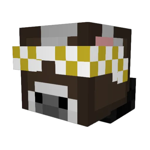 BanHammered40 Minecraft avatar head, 3D render