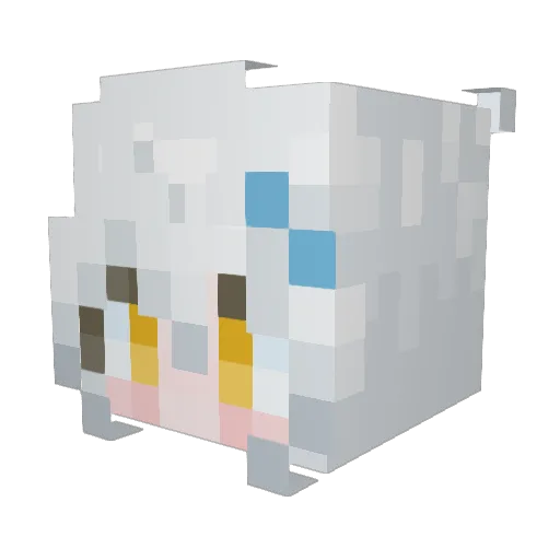 BanYeChan Minecraft avatar head, 3D render