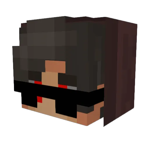 BanaanGamer222 Minecraft avatar head, 3D render