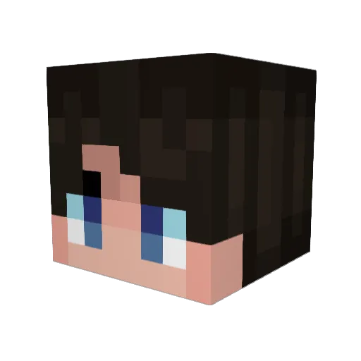 BanaanYT Minecraft avatar head, 3D render