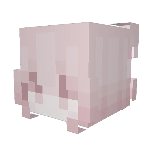 Banacy Minecraft avatar head, 3D render