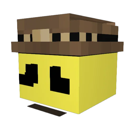 Banagnum Minecraft avatar head, 3D render