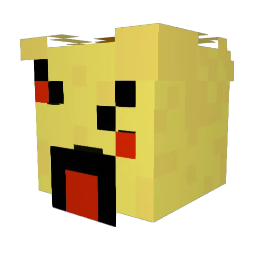 Banan130 Minecraft avatar head, 3D render