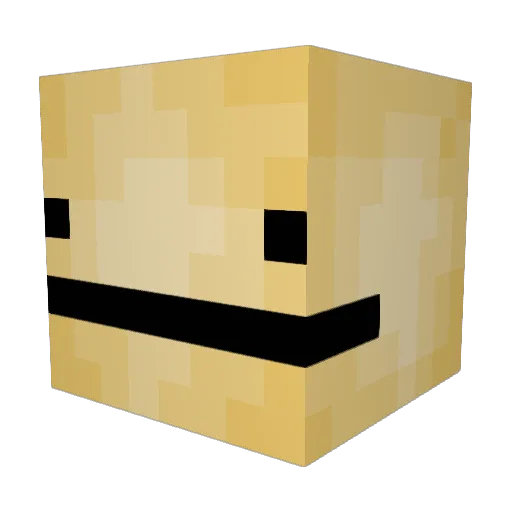 Banan1404 Minecraft avatar head, 3D render