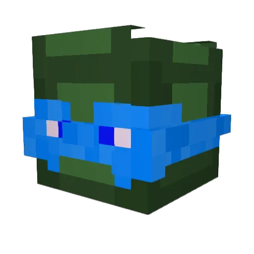 Banan2020 Minecraft avatar head, 3D render