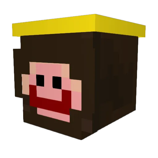 Banan312 Minecraft avatar head, 3D render