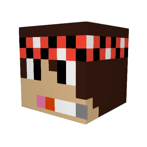Banan5150 Minecraft avatar head, 3D render
