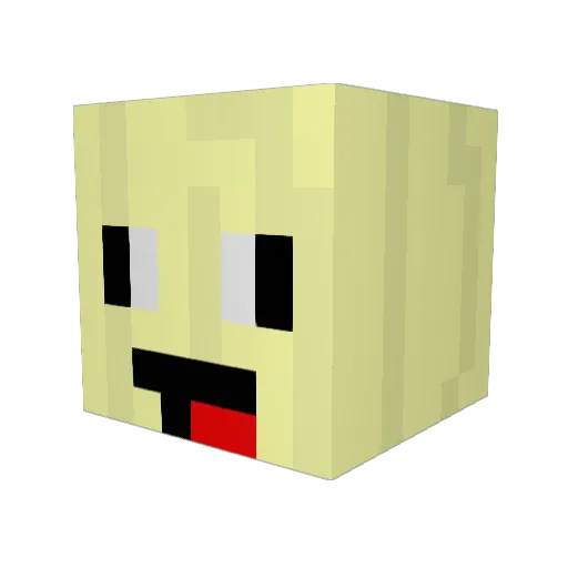 BananPol Minecraft avatar head, 3D render