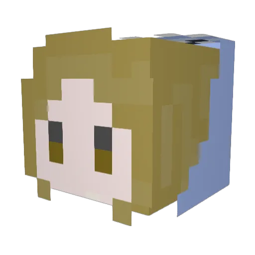 Banana01202 Minecraft avatar head, 3D render