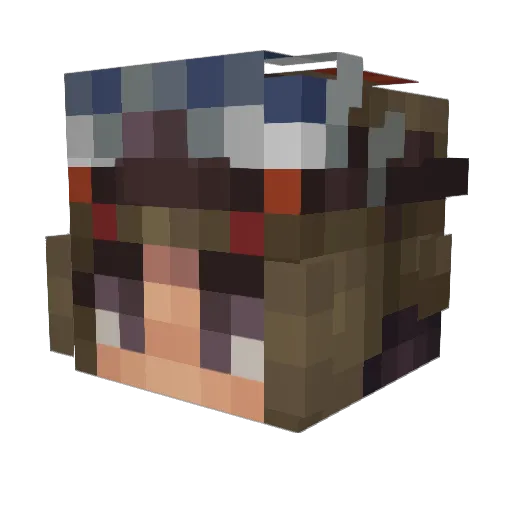 Banana015 Minecraft avatar head, 3D render