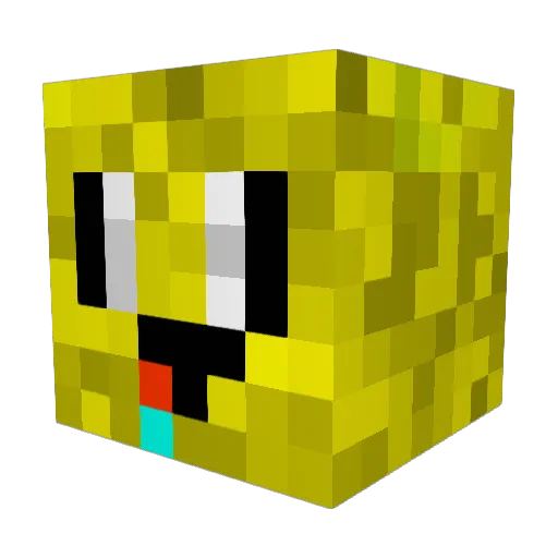 Banana1407 Minecraft avatar head, 3D render