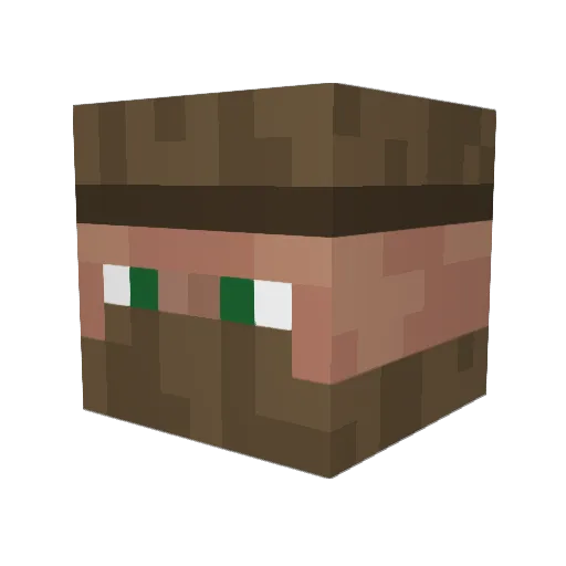 Banana161 Minecraft avatar head, 3D render