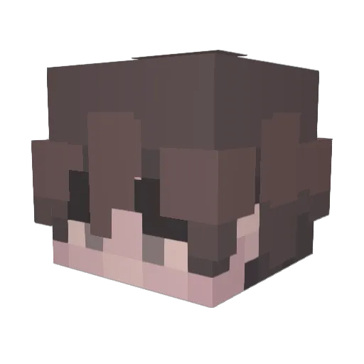 BananaAugh Minecraft avatar head, 3D render