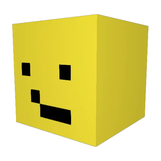 BananaBaconMilk Minecraft avatar head, 3D render