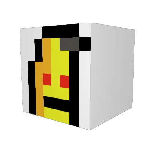 BananaBandit007 Minecraft avatar head, 3D render