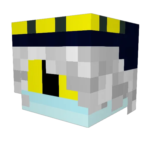 BananaCannon Minecraft avatar head, 3D render