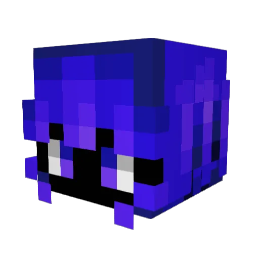 BananaCatYaY Minecraft avatar head, 3D render