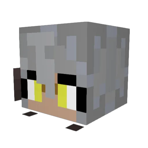 BananaDaGoat Minecraft avatar head, 3D render