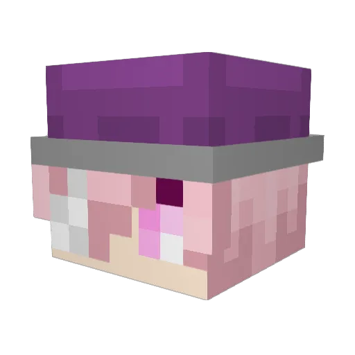 BananaDr Minecraft avatar head, 3D render
