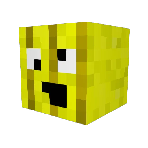 BananaF1sh1 Minecraft avatar head, 3D render