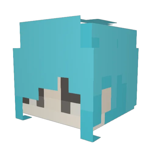 BananaFarmer6000 Minecraft avatar head, 3D render