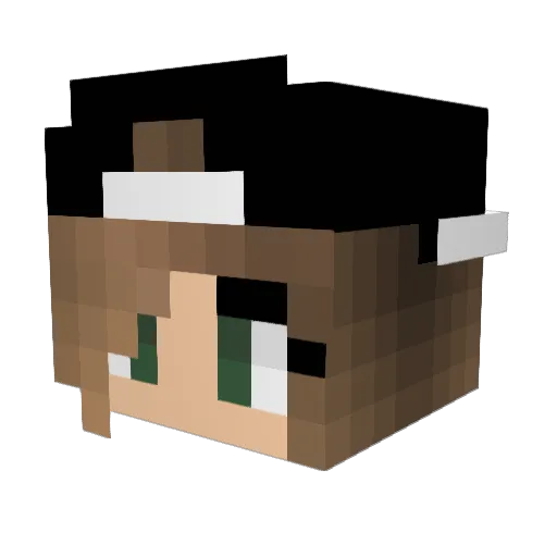BananaGringo Minecraft avatar head, 3D render