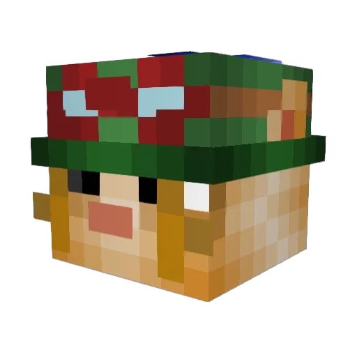 BananaHands33 Minecraft avatar head, 3D render