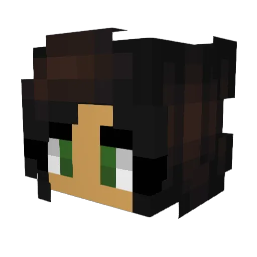 BananaHannah98 Minecraft avatar head, 3D render