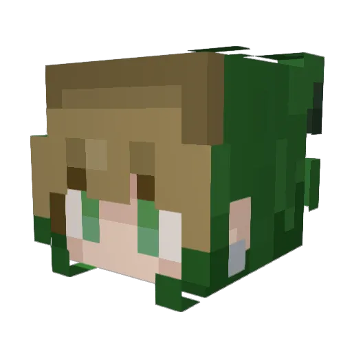 BananaJo_WithAnE Minecraft avatar head, 3D render