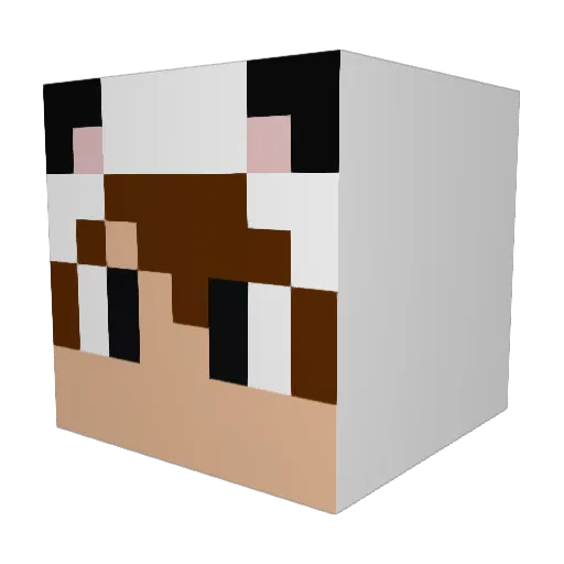 BananaJorgos Minecraft avatar head, 3D render