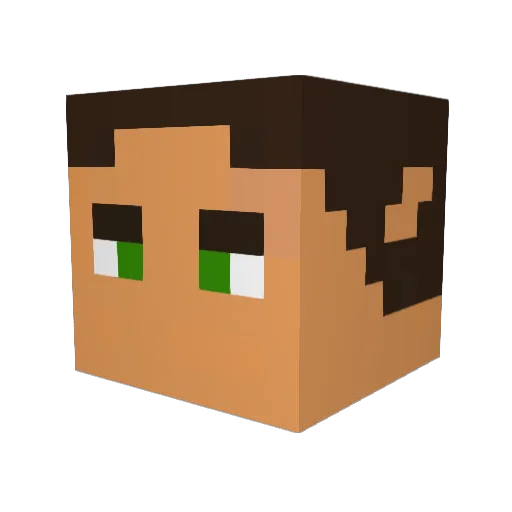BananaJude Minecraft avatar head, 3D render