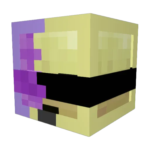 BananaLanana Minecraft avatar head, 3D render