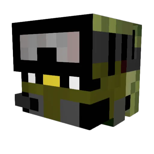 BananaLegend Minecraft avatar head, 3D render